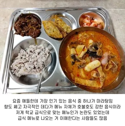초중고 급식에 마라탕 괜찮은 이유